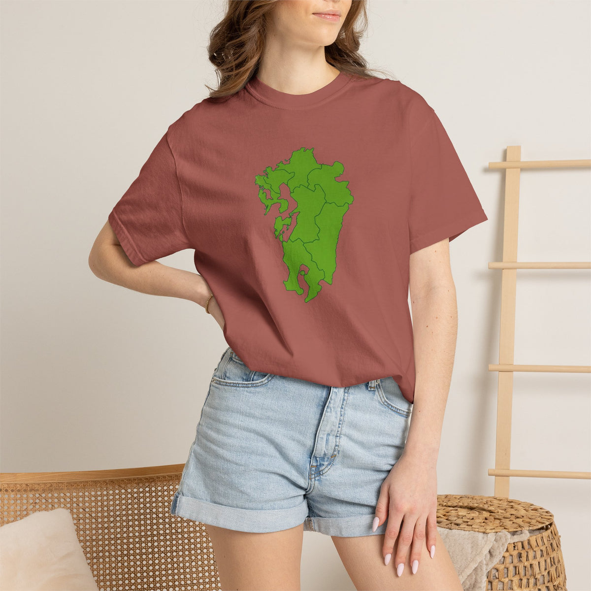 Kyushu Japan Map T-Shirt | Unisex Regional Map Tee