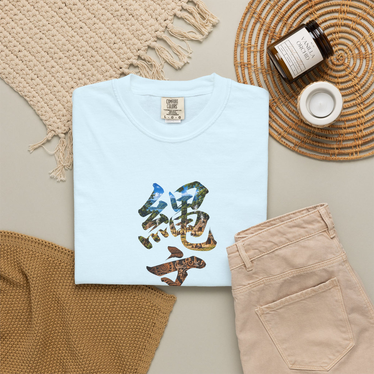 縄文 JOMON Tシャツ ― 自然と共に生きた日本古代文化・漢字アート