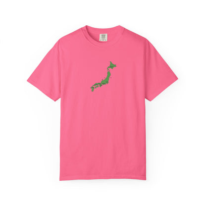 日本列島マップ Tシャツ｜主要都市入り｜Japan Map｜ユニセックス コットンTシャツ