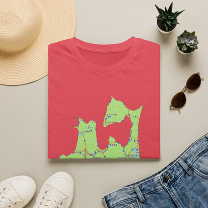 Aomori Michi-no-Eki Map T-Shirt | All 28 Roadside Stations