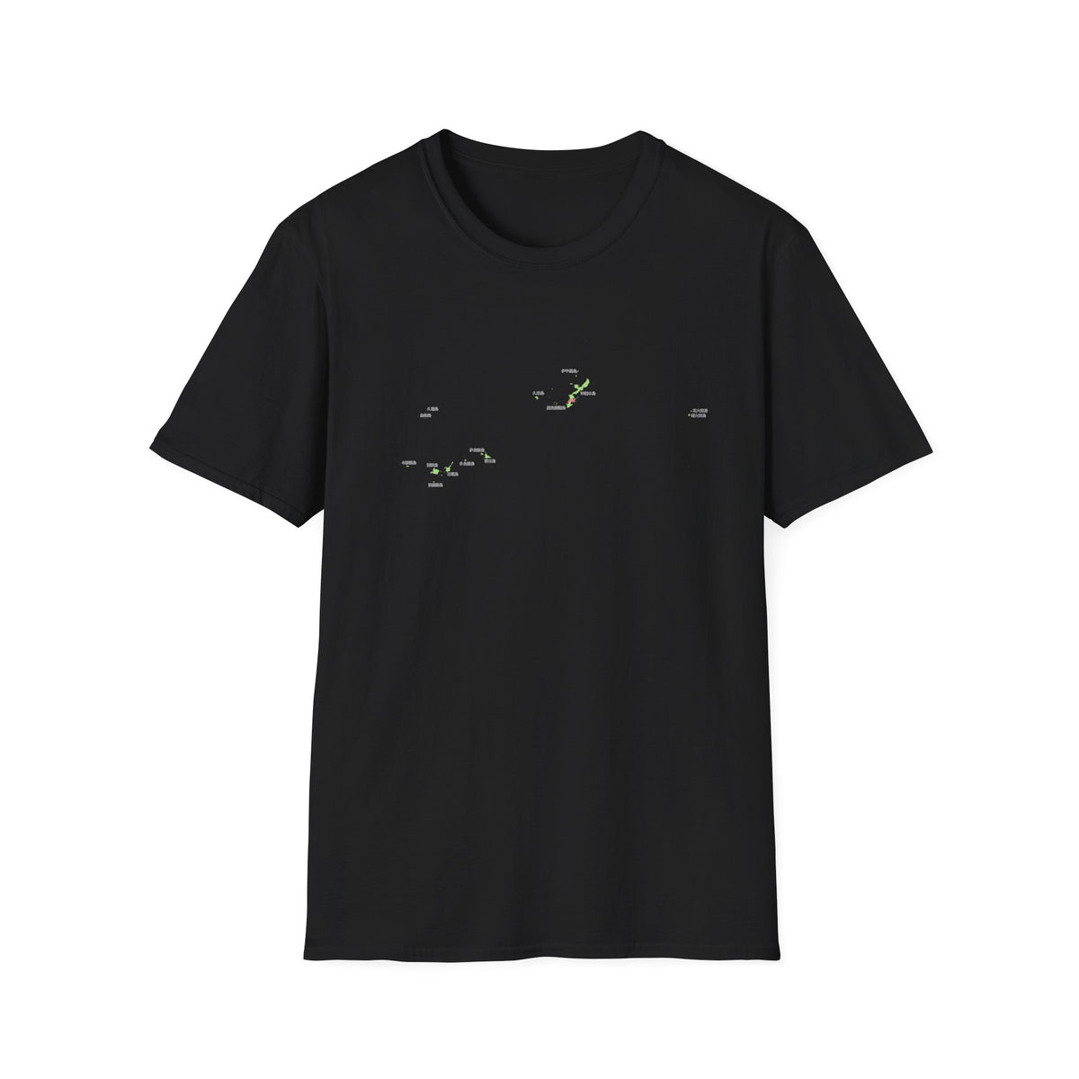 Okinawa Prefecture Map T-Shirt with Island Names & Naha | Japanese Geography Tee