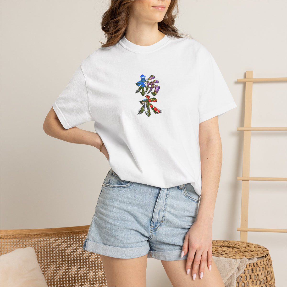 栃木 Tシャツ｜男体山・中禅寺湖・華厳の滝・藤・いちご 毛筆漢字デザイン