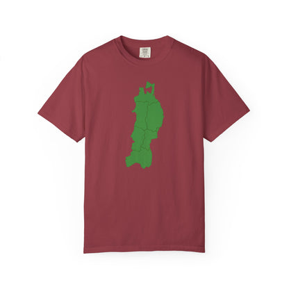 東北地方 地図デザイン Tシャツ｜ユニセックス コットンTシャツ