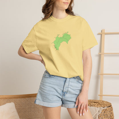 Shikoku Map T-Shirt | Japan Island & Coastal Map Design | Unisex Cotton Tee