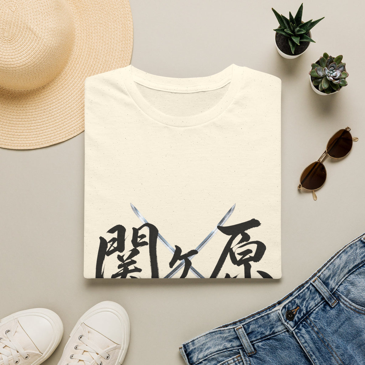 関ケ原 漢字 Tシャツ｜戦国・日本文化｜ユニセックス コットンTシャツ