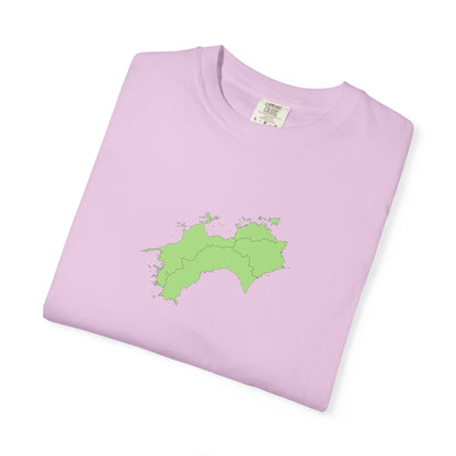 Shikoku Map T-Shirt | Japan Island & Coastal Map Design | Unisex Cotton Tee