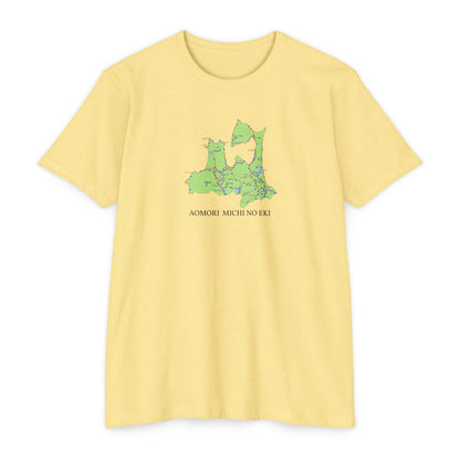 青森県道の駅マップTシャツ — 道の駅全28所
