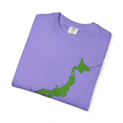 日本列島マップ Tシャツ｜精密地図デザイン｜Japan Map｜ユニセックス コットンTシャツ