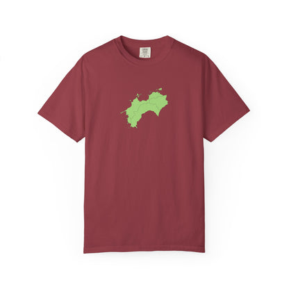 Shikoku Map T-Shirt | Japan Island & Coastal Map Design | Unisex Cotton Tee