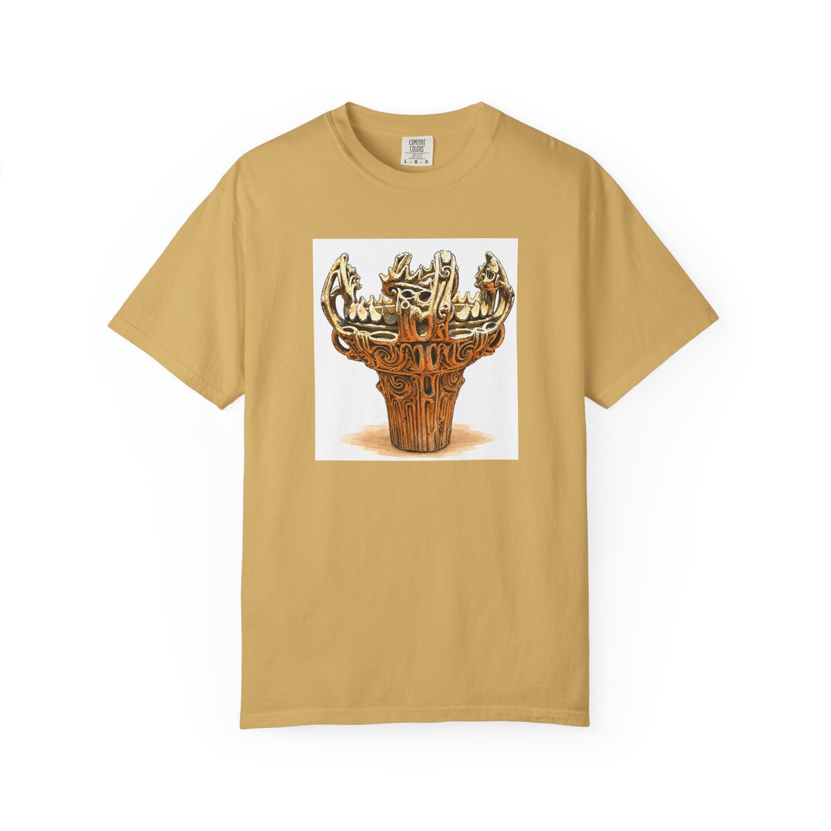 火焔型土器 Tシャツ｜縄文文化デザイン｜ユニセックス コットンTシャツ