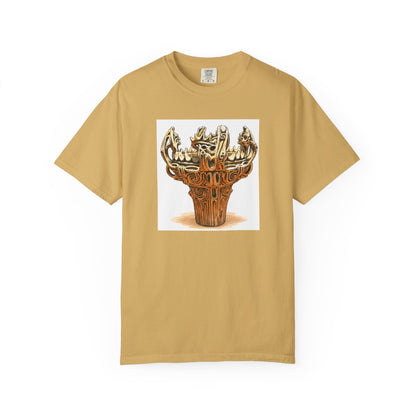 火焔型土器 Tシャツ｜縄文文化デザイン｜ユニセックス コットンTシャツ