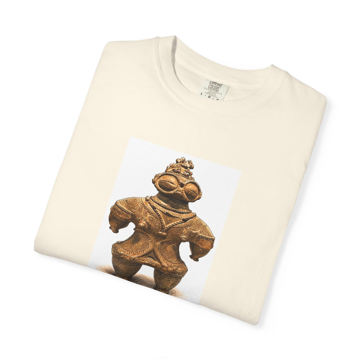 遮光器土偶 Tシャツ｜縄文文化デザイン｜ユニセックス コットンTシャツ