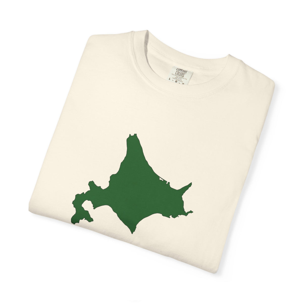 北海道 地図デザイン Tシャツ｜ユニセックス コットンTシャツ