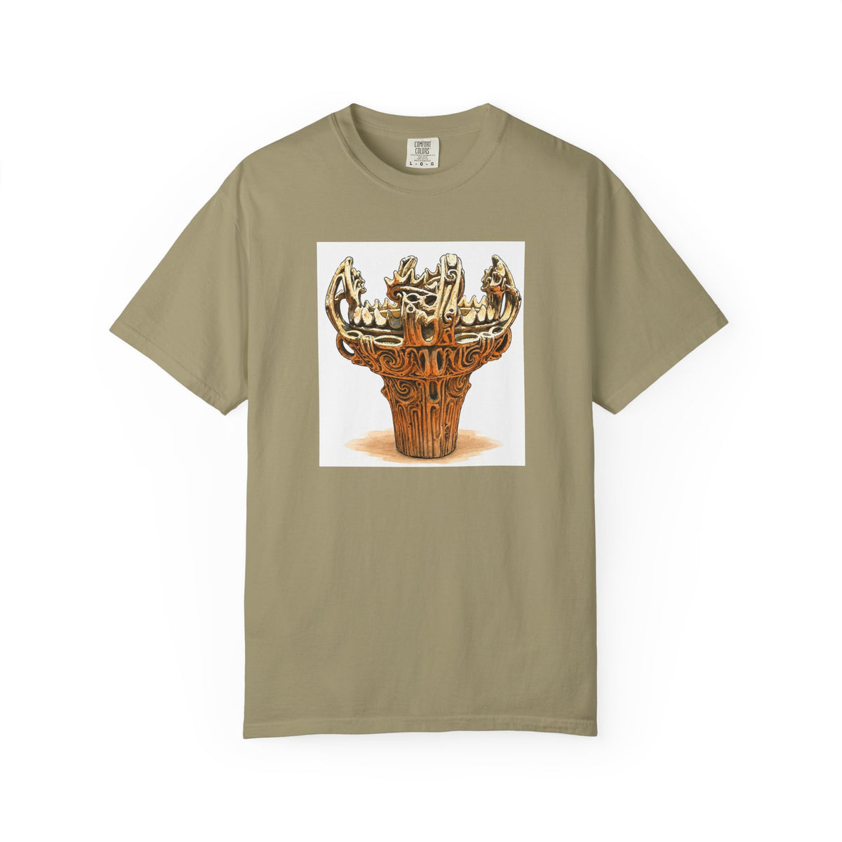 火焔型土器 Tシャツ｜縄文文化デザイン｜ユニセックス コットンTシャツ