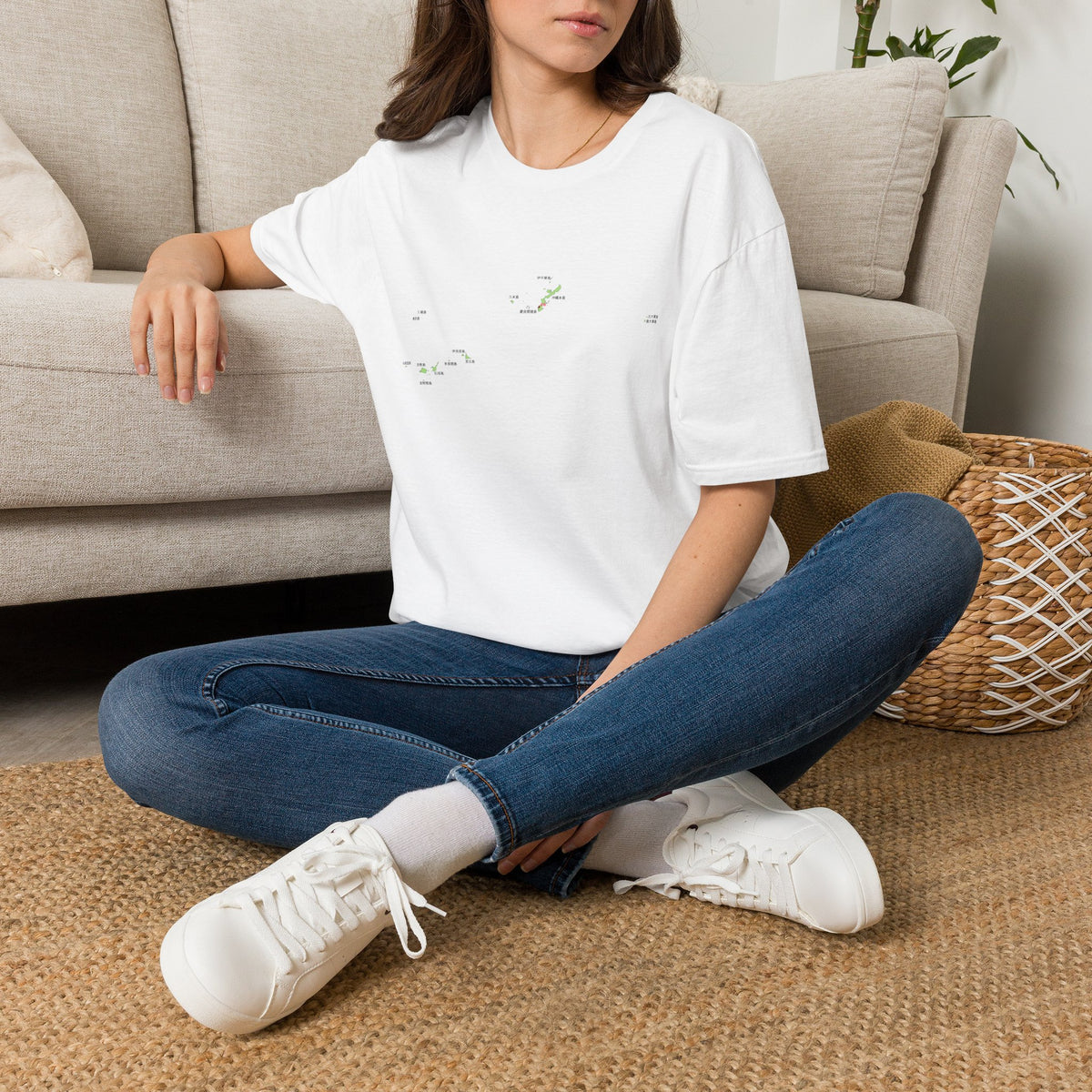 Okinawa Prefecture Map T-Shirt with Island Names & Naha | Japanese Geography Tee