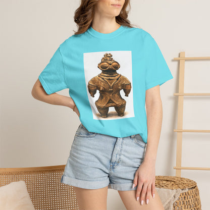 遮光器土偶 Tシャツ｜縄文文化デザイン｜ユニセックス コットンTシャツ
