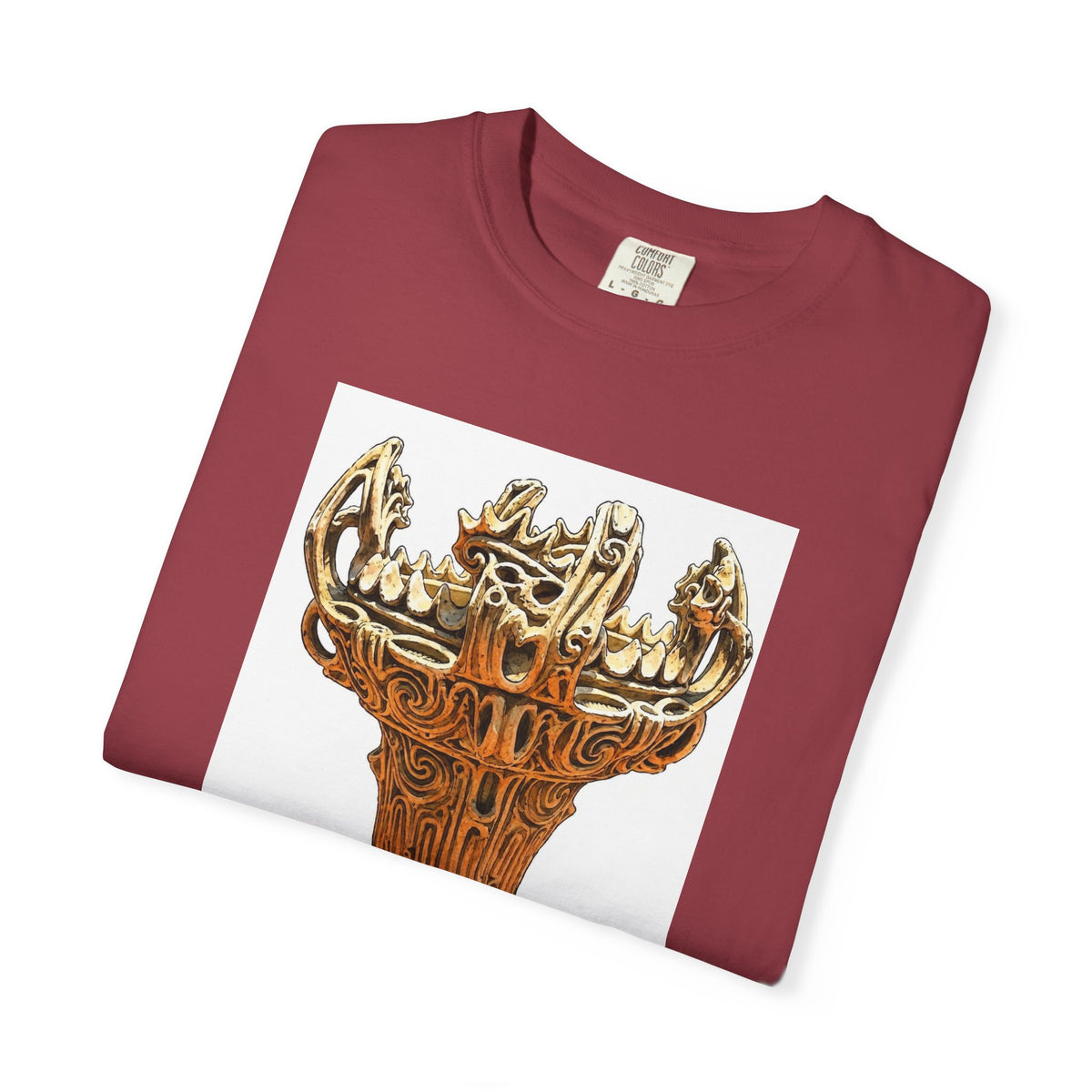 火焔型土器 Tシャツ｜縄文文化デザイン｜ユニセックス コットンTシャツ