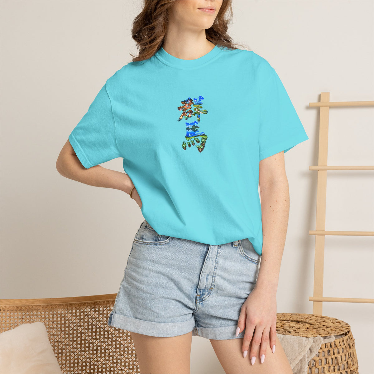 群馬 Tシャツ｜草津温泉・尾瀬・榛名山・こんにゃく畑を描いた毛筆漢字デザイン
