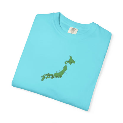 日本列島マップ Tシャツ｜主要都市入り｜Japan Map｜ユニセックス コットンTシャツ