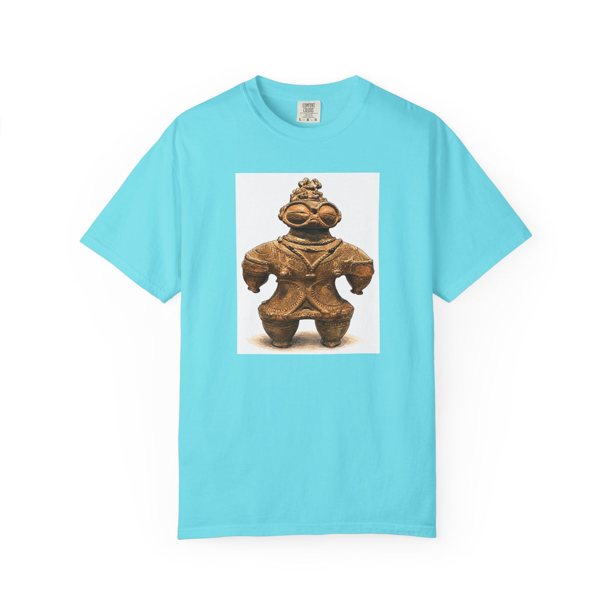 遮光器土偶 Tシャツ｜縄文文化デザイン｜ユニセックス コットンTシャツ