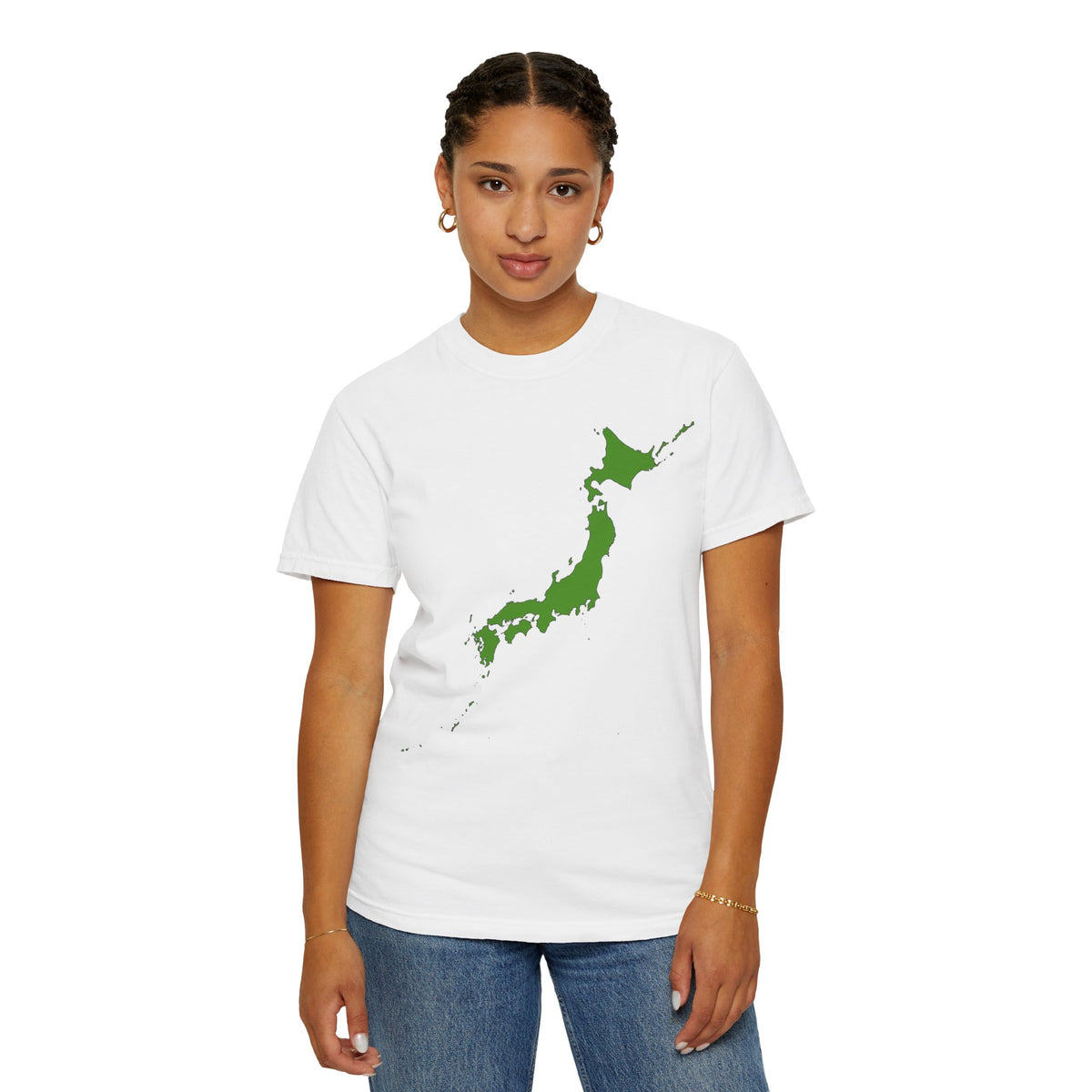 日本列島マップ Tシャツ｜精密地図デザイン｜Japan Map｜ユニセックス コットンTシャツ