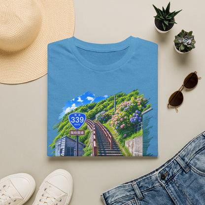 国道３３９号線　階段国道Tシャツ　 — 青森　道の駅４ヵ所ルートマップ