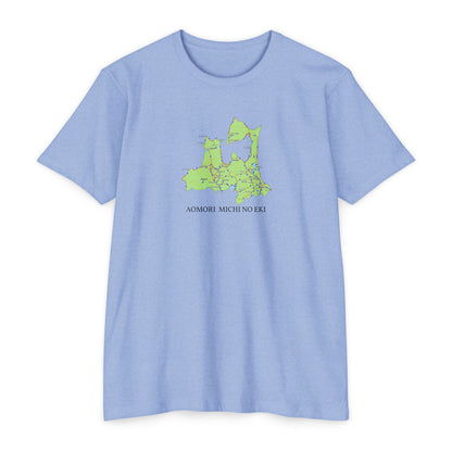 青森県道の駅マップTシャツ — 道の駅全28所