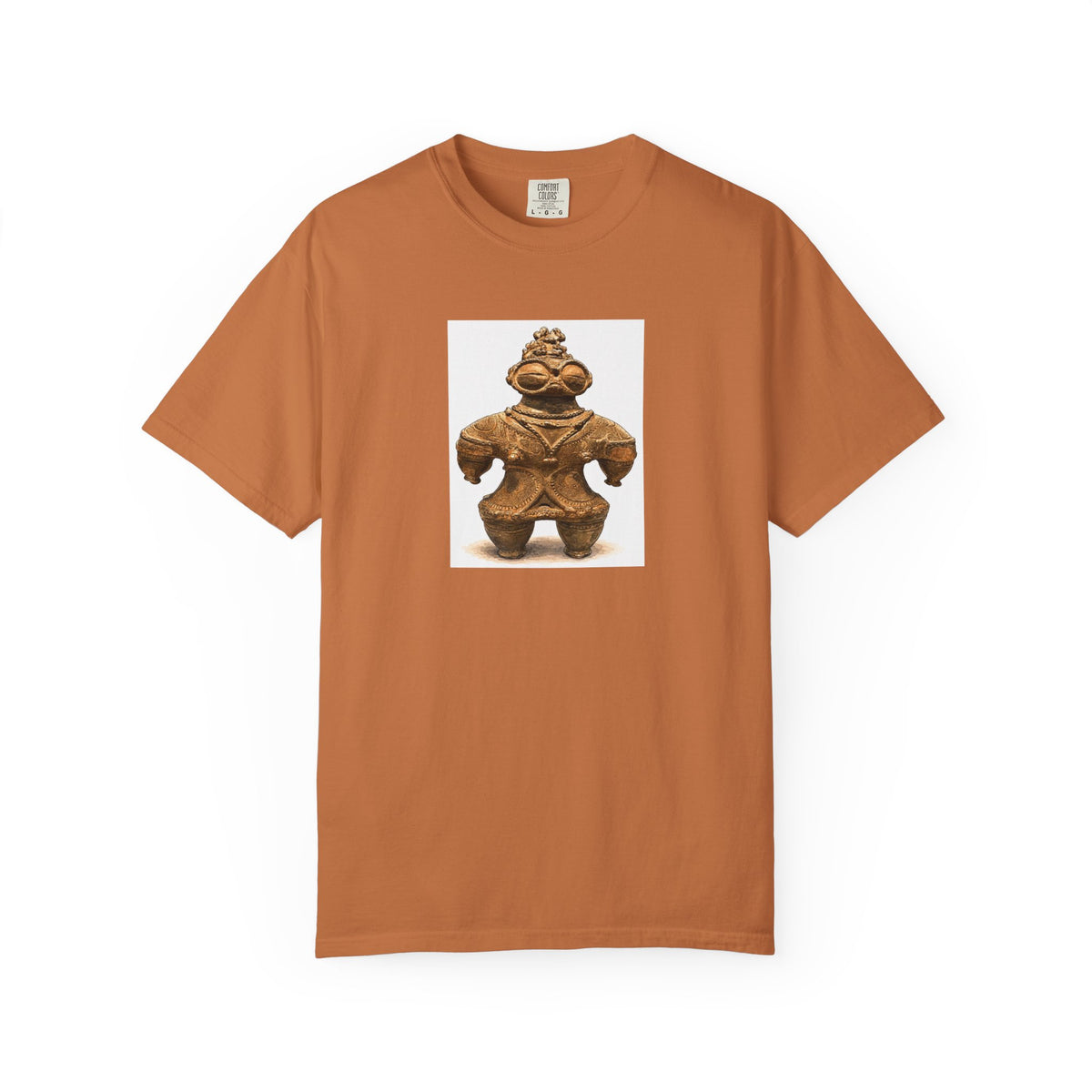 遮光器土偶 Tシャツ｜縄文文化デザイン｜ユニセックス コットンTシャツ