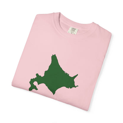 北海道 地図デザイン Tシャツ｜ユニセックス コットンTシャツ