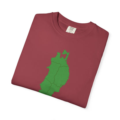 東北地方 地図デザイン Tシャツ｜ユニセックス コットンTシャツ