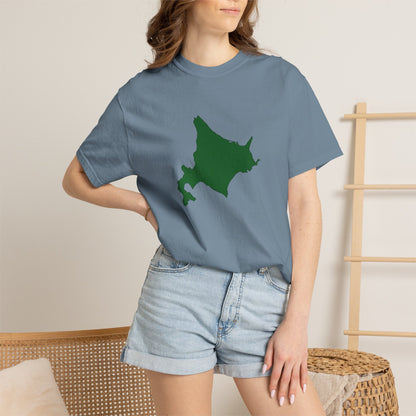 北海道 地図デザイン Tシャツ｜ユニセックス コットンTシャツ