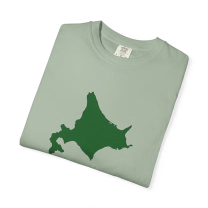 北海道 地図デザイン Tシャツ｜ユニセックス コットンTシャツ