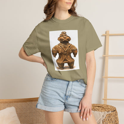 遮光器土偶 Tシャツ｜縄文文化デザイン｜ユニセックス コットンTシャツ