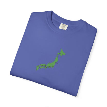 日本列島マップ Tシャツ｜主要都市入り｜Japan Map｜ユニセックス コットンTシャツ