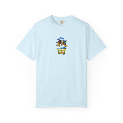 秋田　なまはげ　と　稲穂　毛筆Tシャツ｜男鹿半島・田んぼ風景デザイン