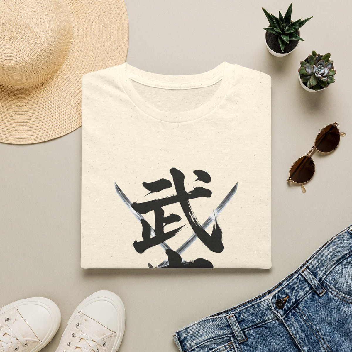 武士 Samurai Kanji T-Shirt | Japanese Sword Art Tee