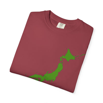 日本列島マップ Tシャツ｜精密地図デザイン｜Japan Map｜ユニセックス コットンTシャツ