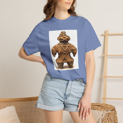 遮光器土偶 Tシャツ｜縄文文化デザイン｜ユニセックス コットンTシャツ