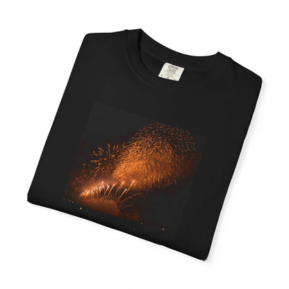 大曲の花火 （2026年版）｜秋田・夜空を彩る花火写真Tシャツ　｜Omagari Fireworks Photo T-Shirt