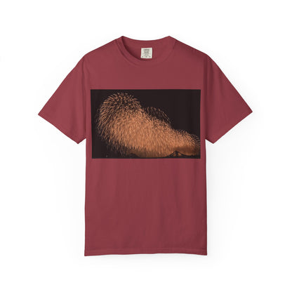 花火バーストTシャツ — 長岡　不死鳥　2026 夜空写真シャツ