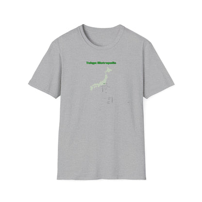 東京都 地図デザインTシャツ｜TOKYO METROPOLIS・伊豆諸島・小笠原諸島｜ユニセックス コットンTシャツ