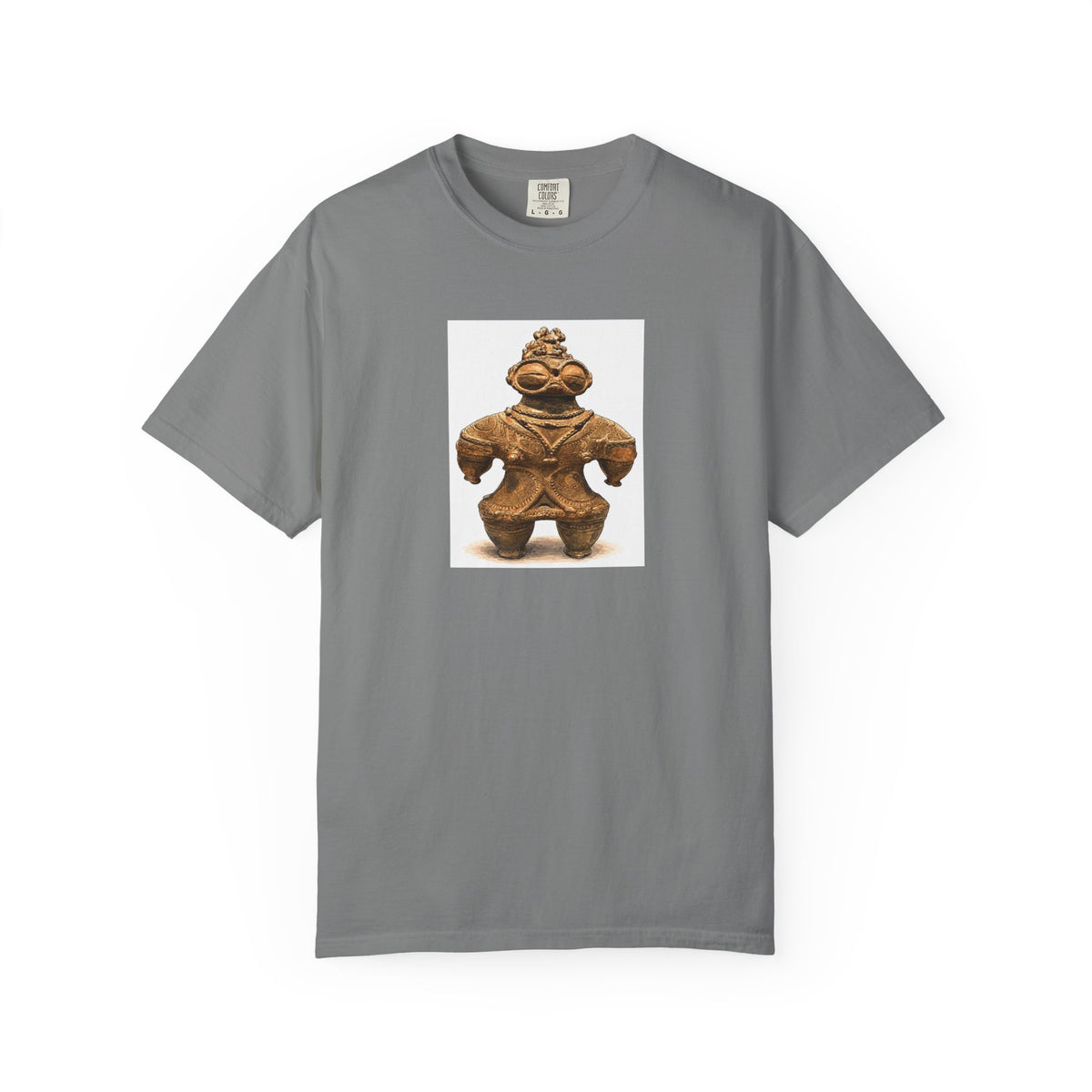 遮光器土偶 Tシャツ｜縄文文化デザイン｜ユニセックス コットンTシャツ