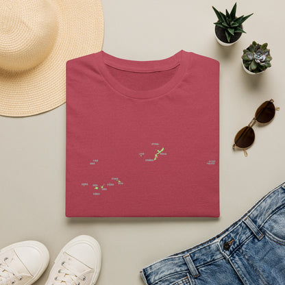 Okinawa Prefecture Map T-Shirt with Island Names & Naha | Japanese Geography Tee