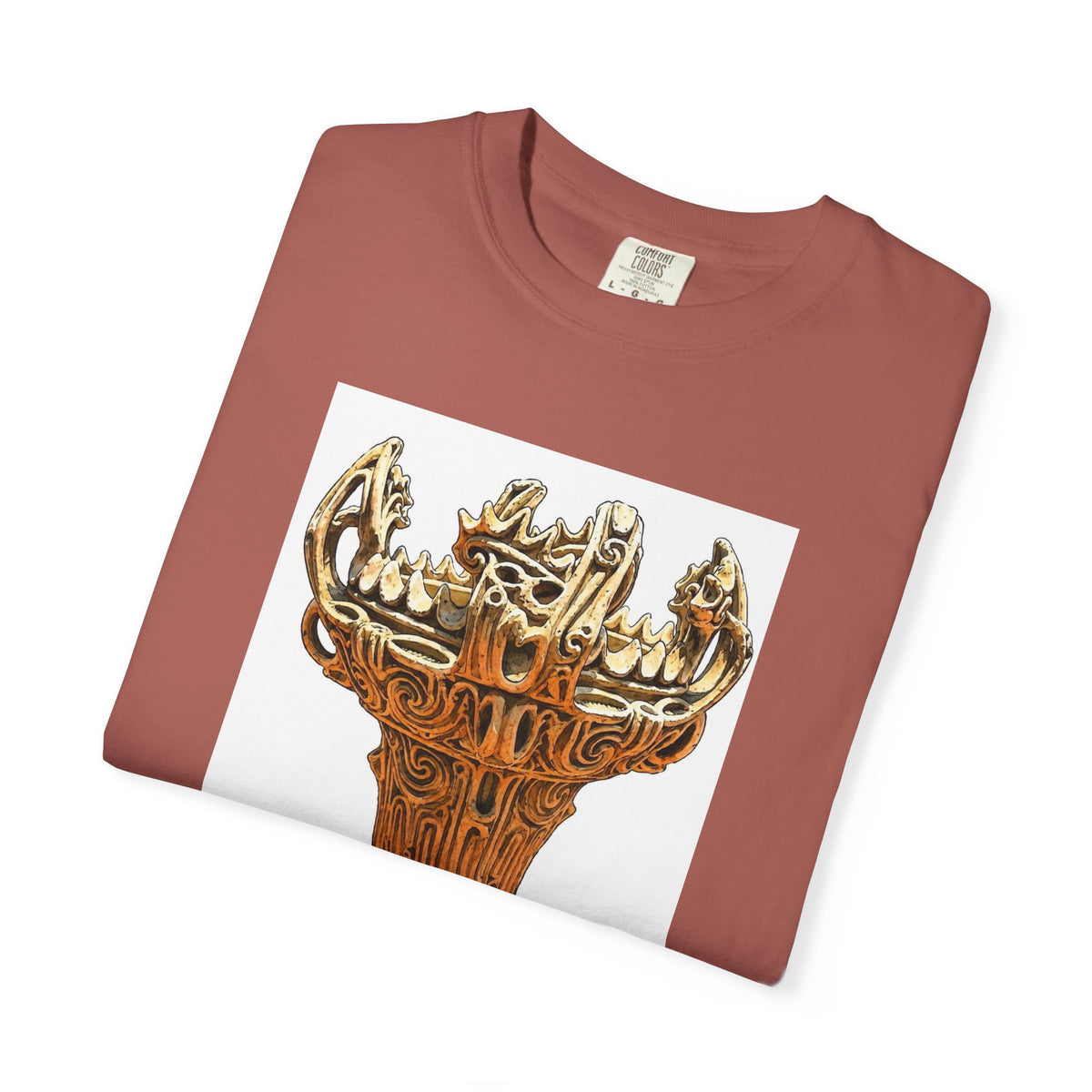 火焔型土器 Tシャツ｜縄文文化デザイン｜ユニセックス コットンTシャツ