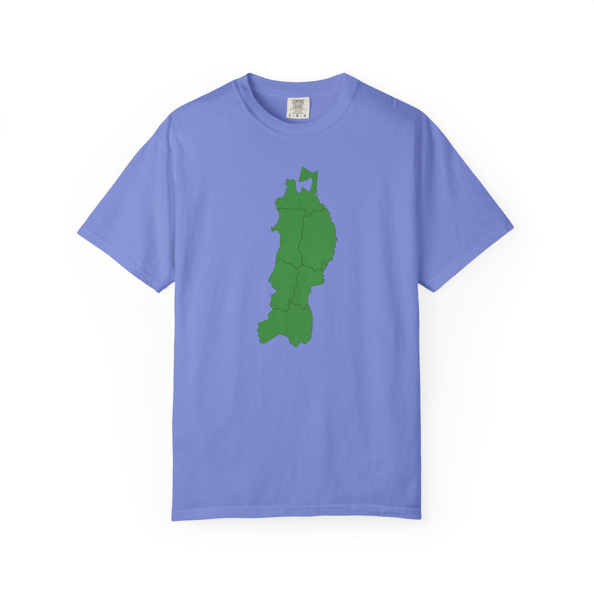 東北地方 地図デザイン Tシャツ｜ユニセックス コットンTシャツ