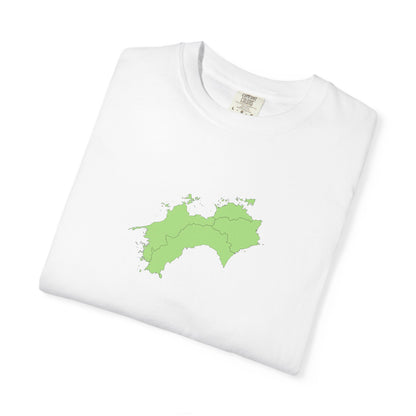 Shikoku Map T-Shirt | Japan Island & Coastal Map Design | Unisex Cotton Tee