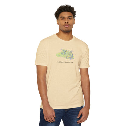 Saitama Michi no Eki Map T-Shirt | 21 Roadside Stations & Road Map