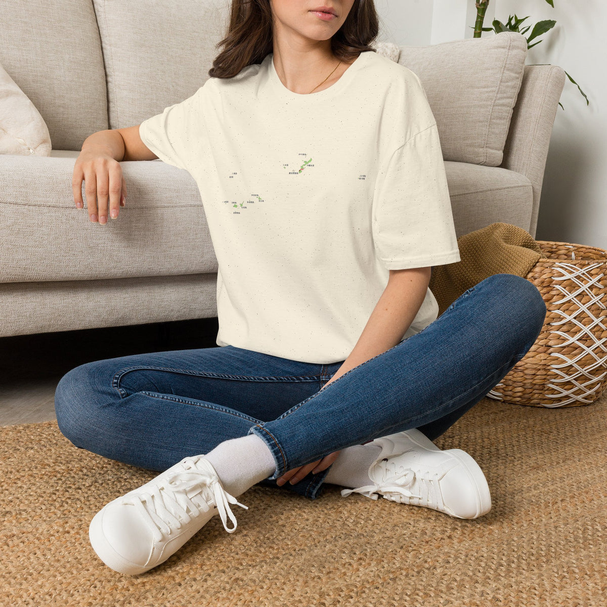 Okinawa Prefecture Map T-Shirt with Island Names & Naha | Japanese Geography Tee