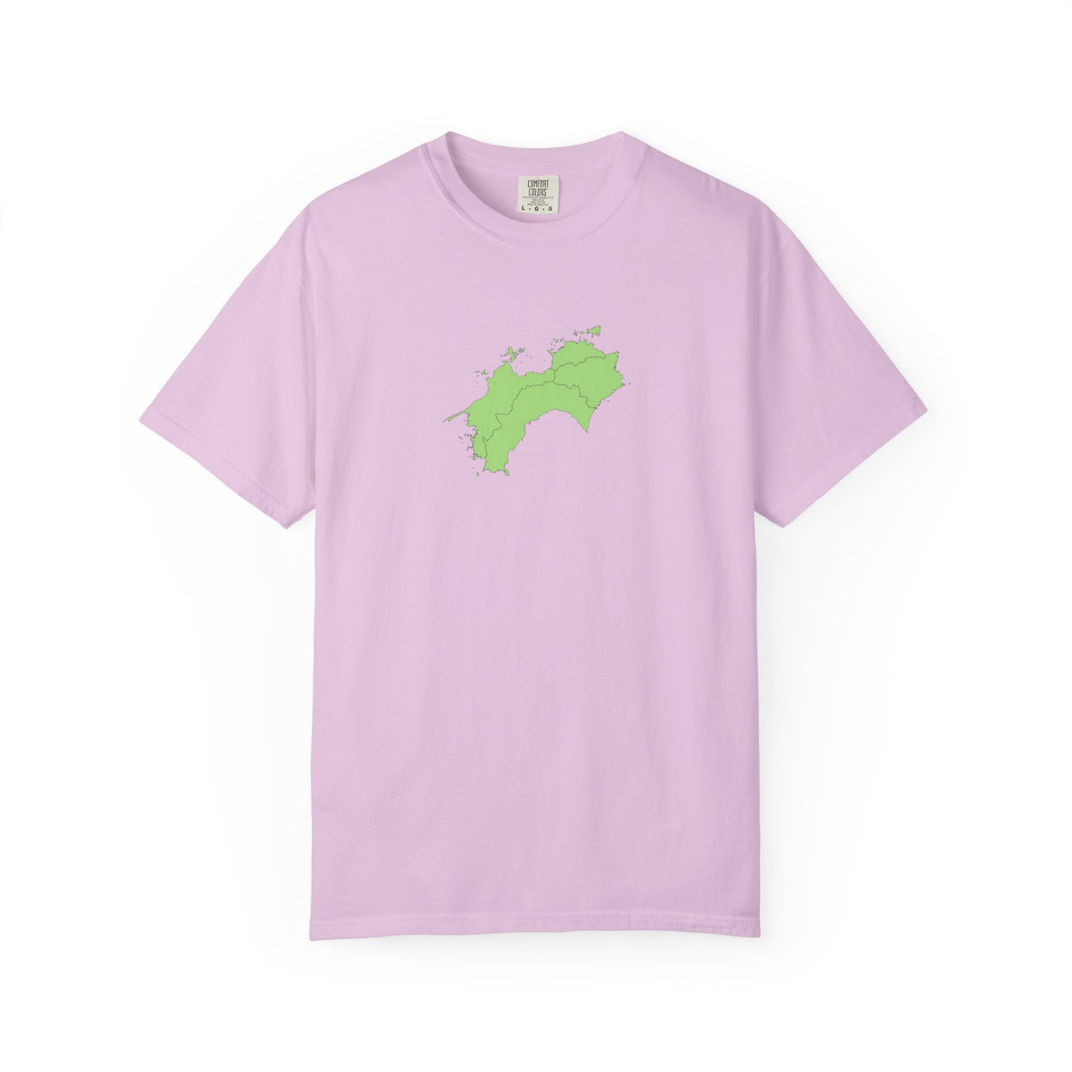 Shikoku Map T-Shirt | Japan Island & Coastal Map Design | Unisex Cotton Tee