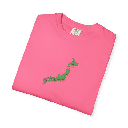 日本列島マップ Tシャツ｜主要都市入り｜Japan Map｜ユニセックス コットンTシャツ
